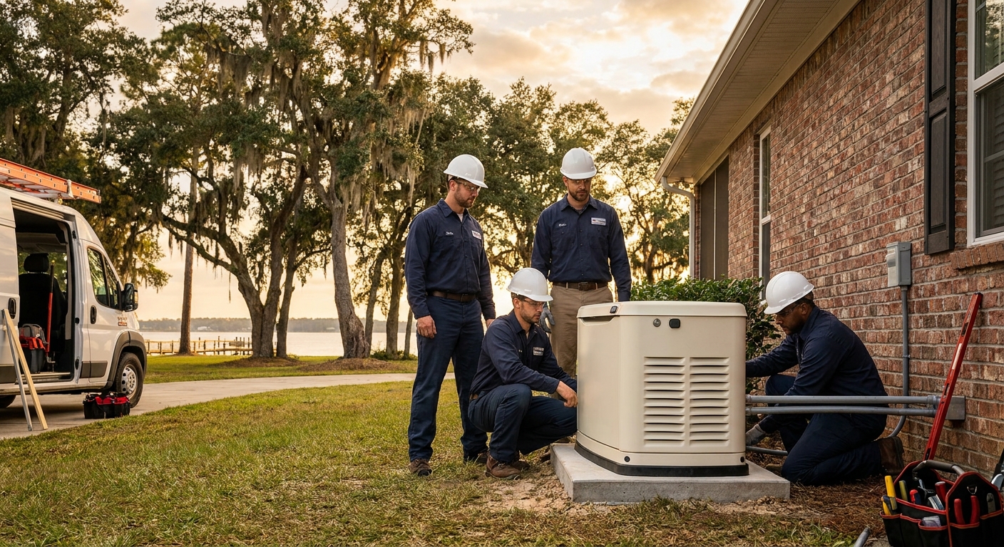 Home generator installation in Montrose, AL