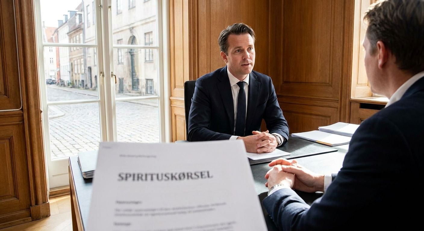 Advokat ved sigtelse for spirituskørsel i Danmark
