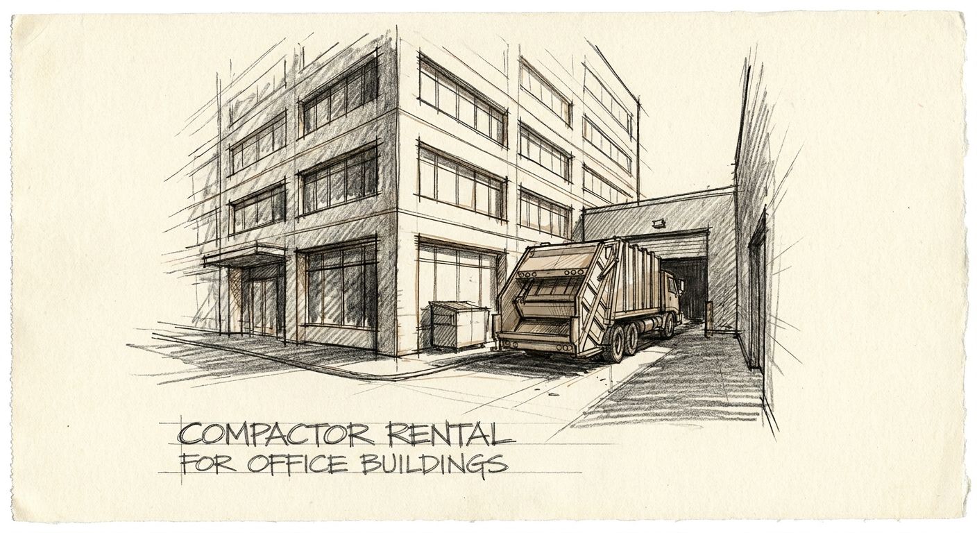 Compactor rental for multi-tenant office buildings