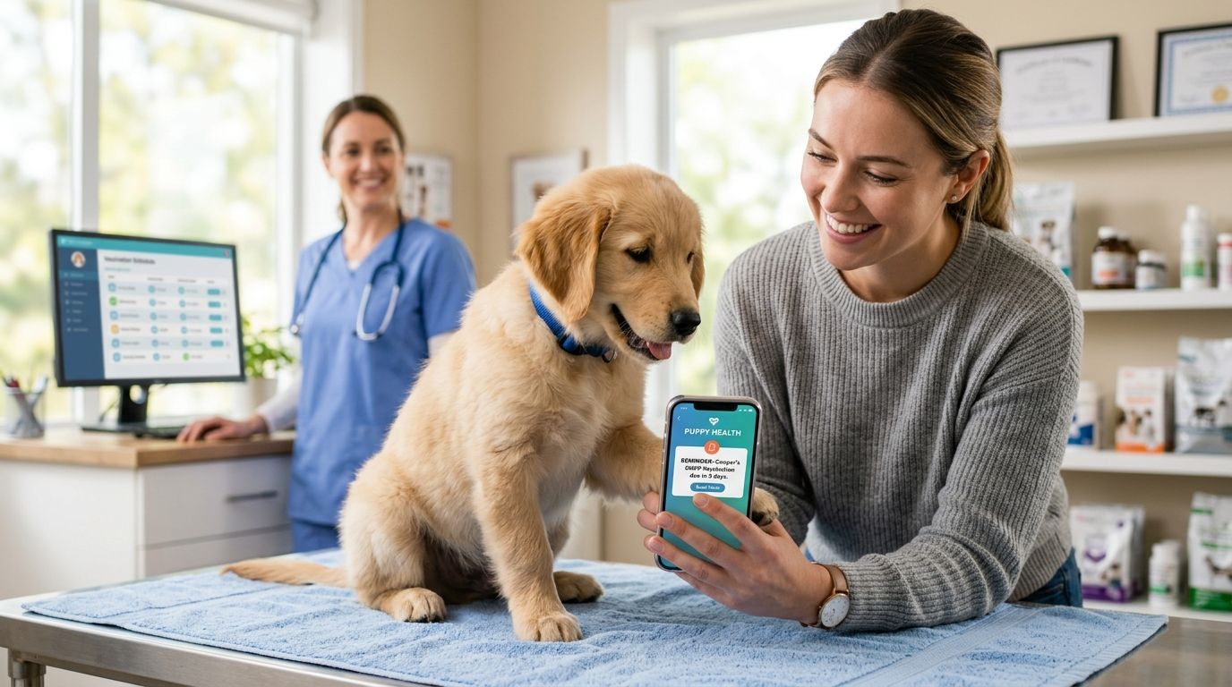 Automatically get reminders for your puppy's vaccinations