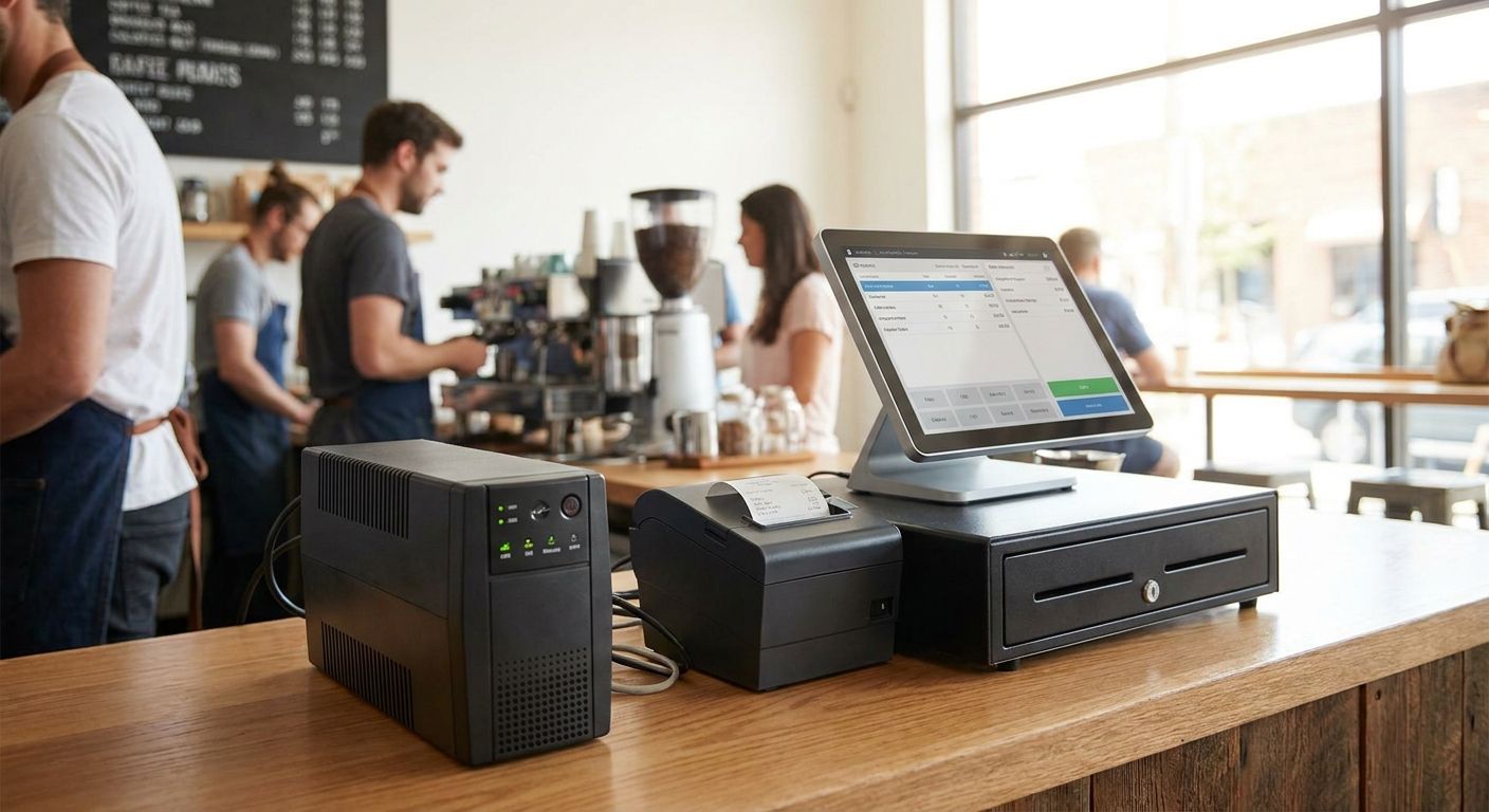 UPS backup power for POS systems and cash registers