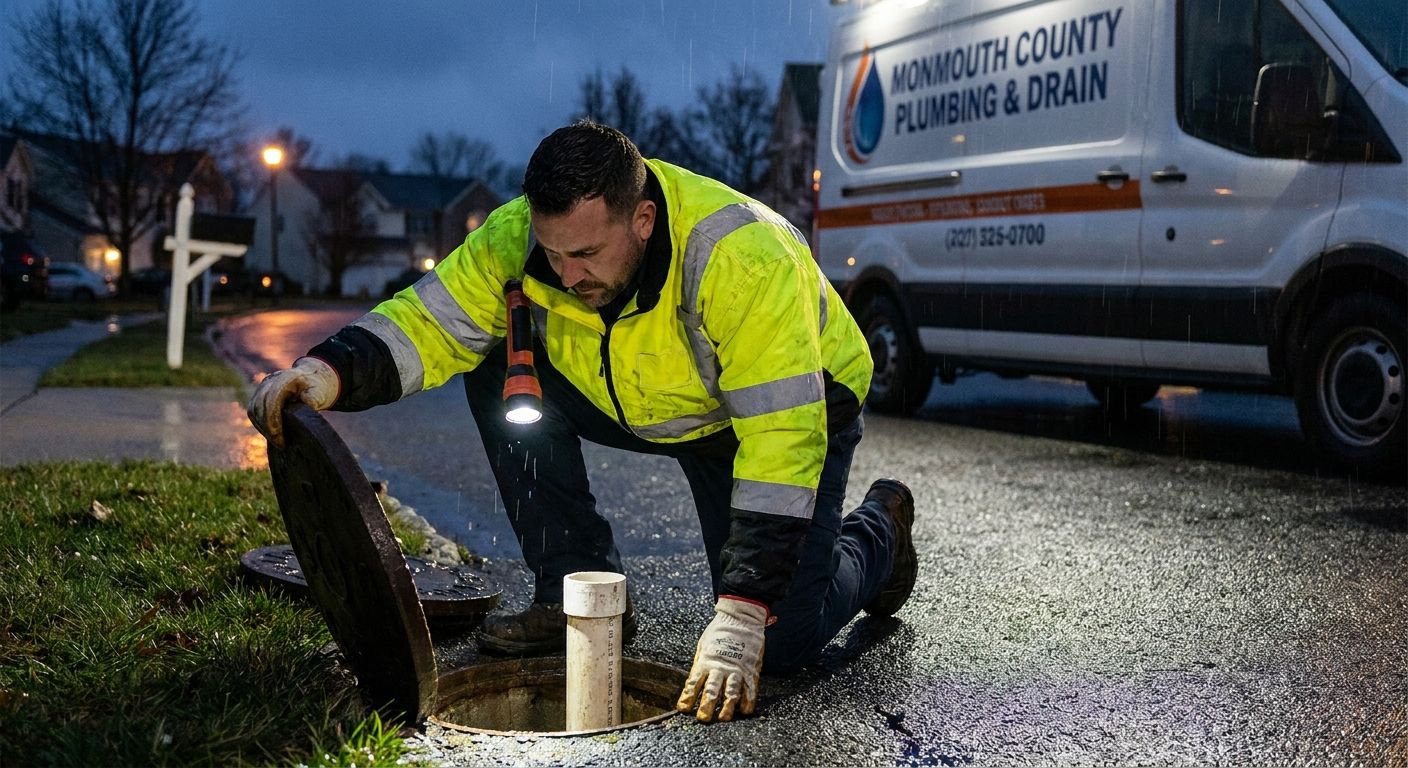 24-hour emergency drain and sewer service for Monmouth County