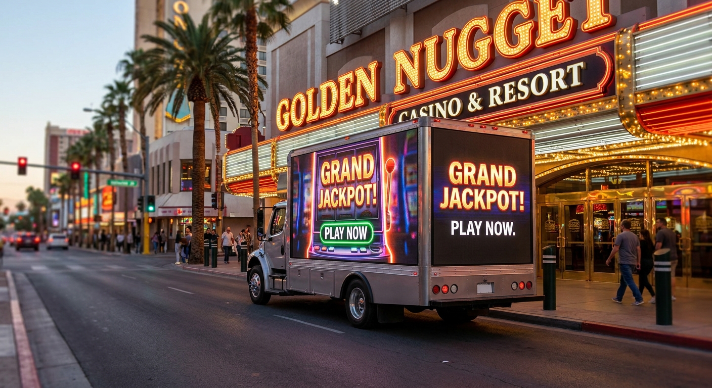LED billboard trucks for casinos and gaming venues