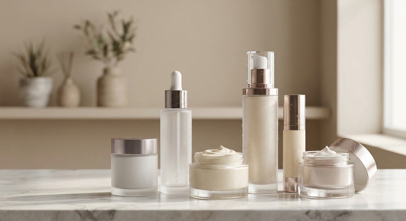 Cosmetic product photography for luxury skincare brands