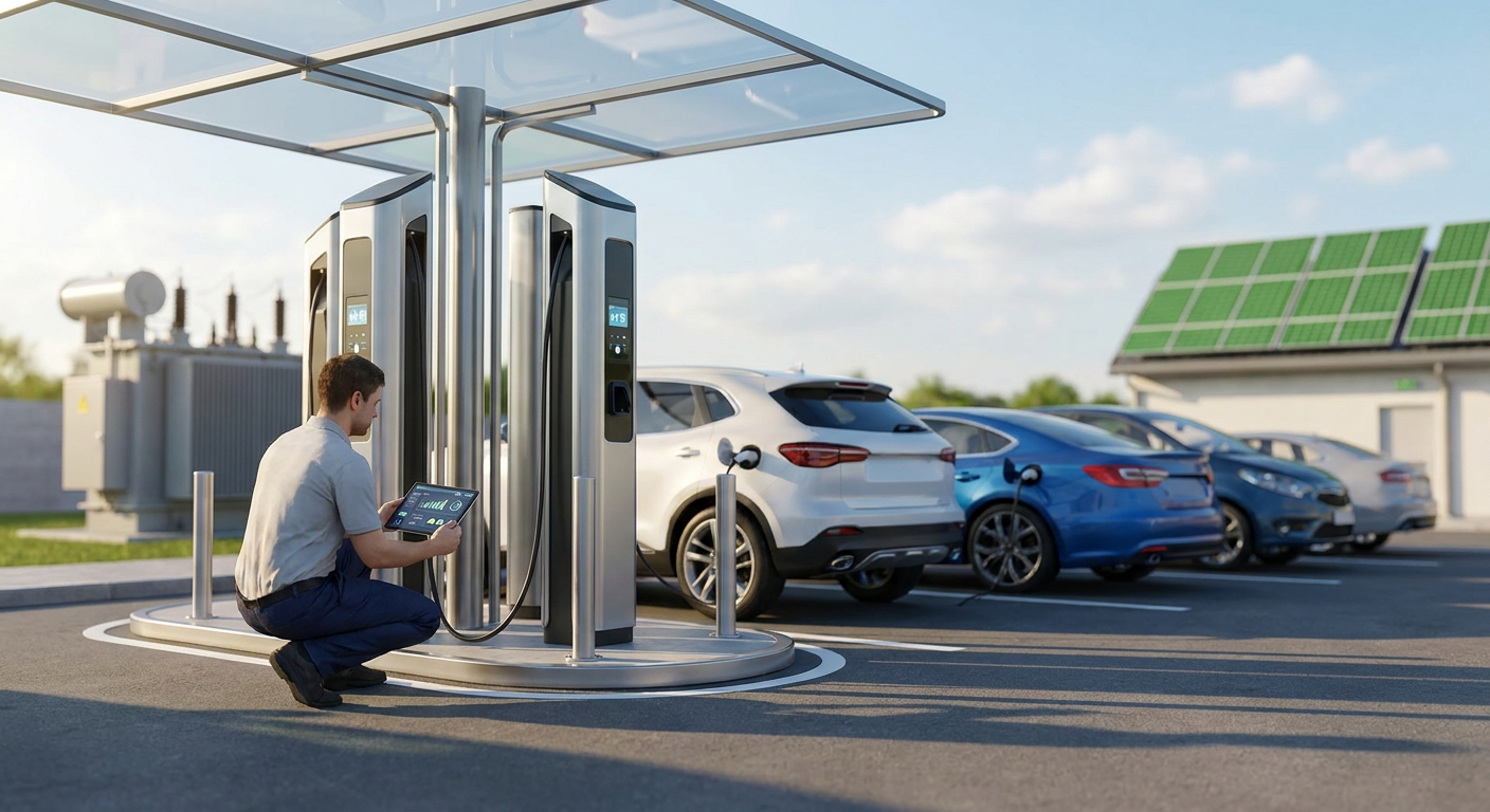 IoT monitoring for EV charging station networks