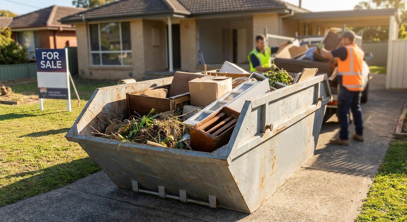 Skip bins for real estate property cleanouts