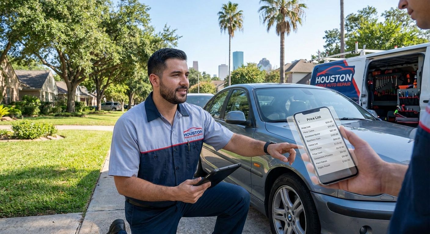 How much does a mobile mechanic cost in Houston in 2025?