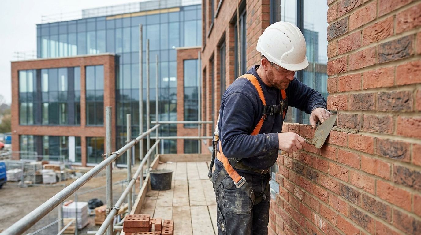 Murerarbejde til kontorbyggeri og erhvervsdomiciler