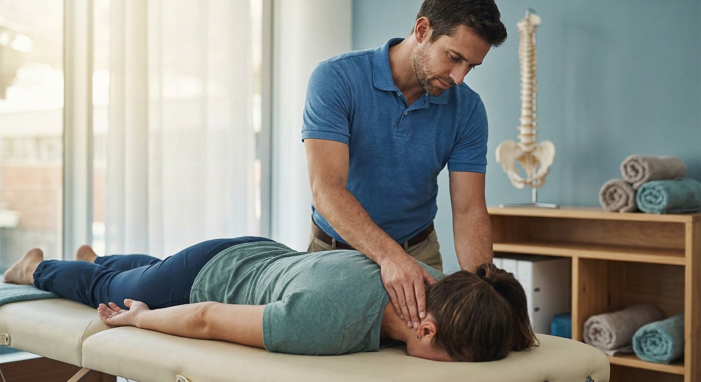 How to relieve a pinched nerve in the neck or back
