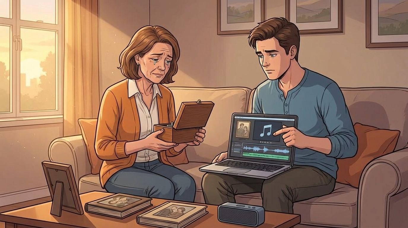 How to use a memorial song in a funeral video tribute
