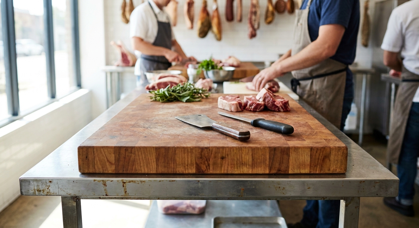Chopping boards for professional butchers