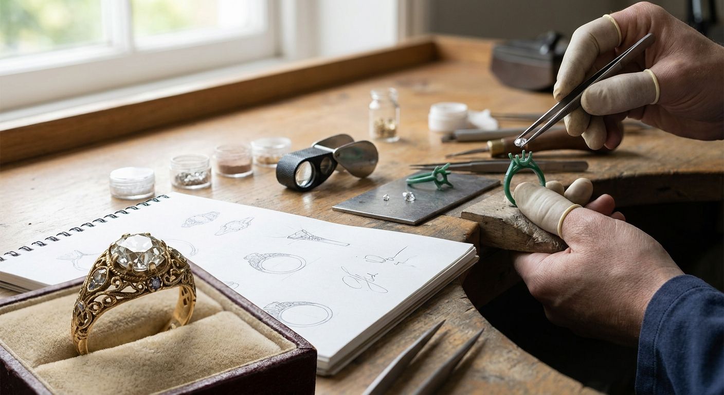 How to convert an heirloom ring into a custom design