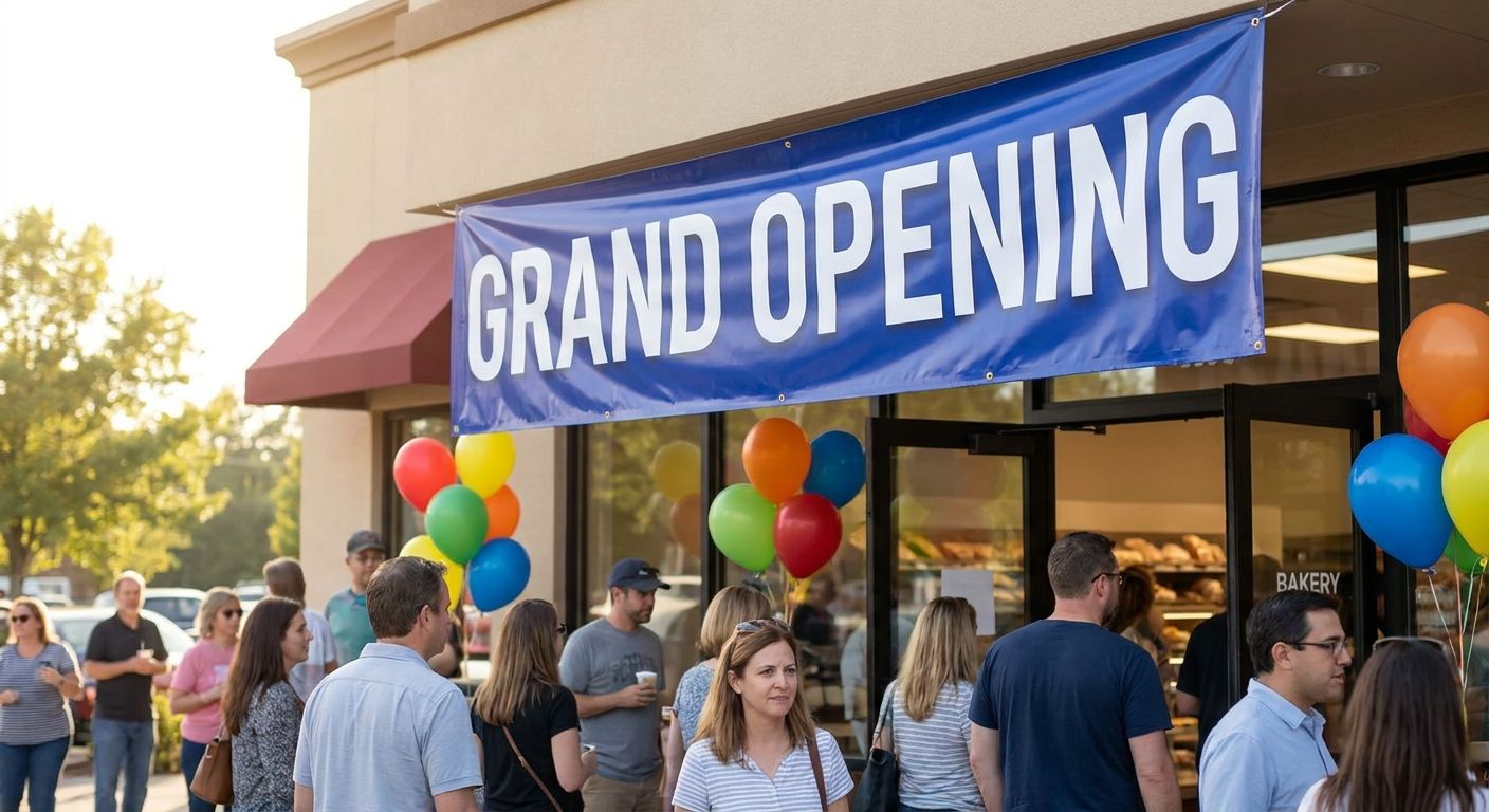 Vinyl banners for grand openings