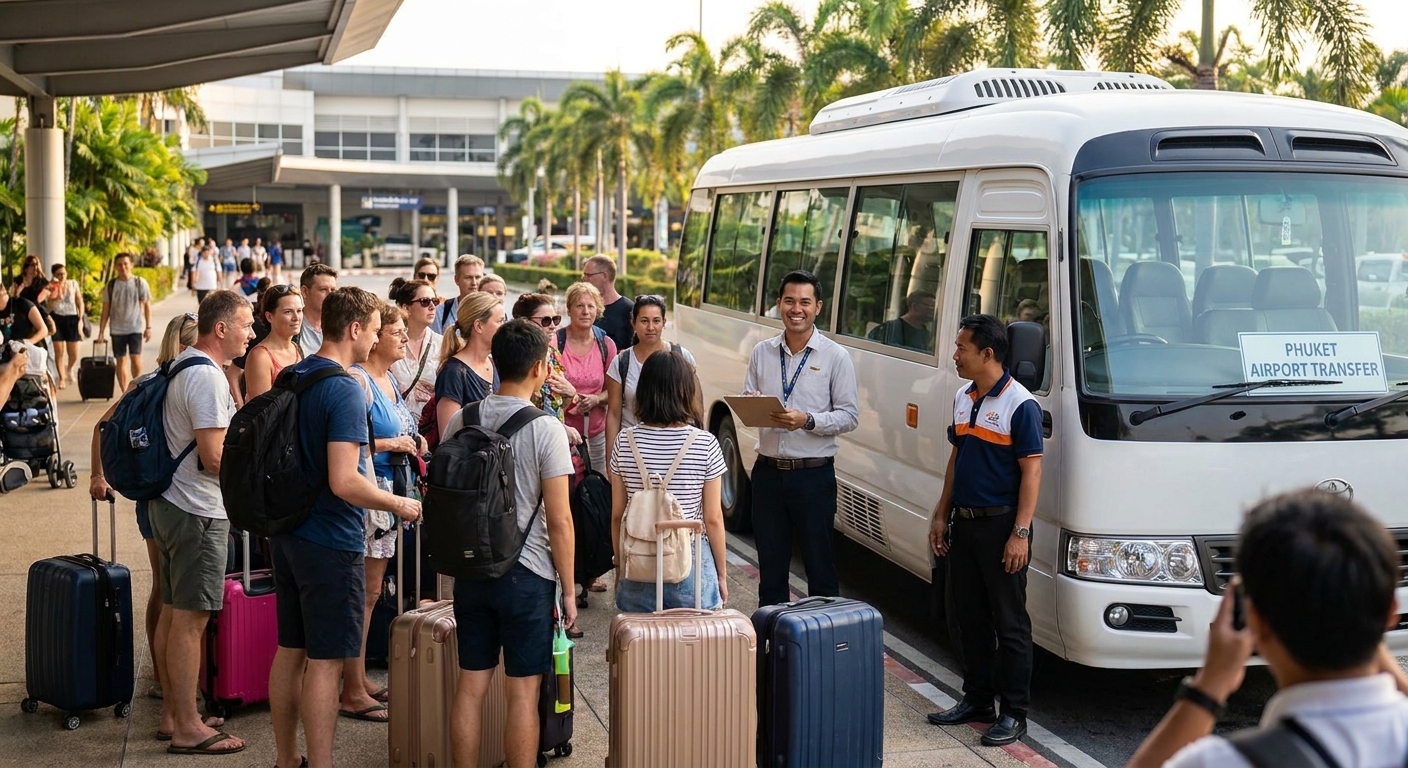 How to book Phuket airport transfers for large tour groups