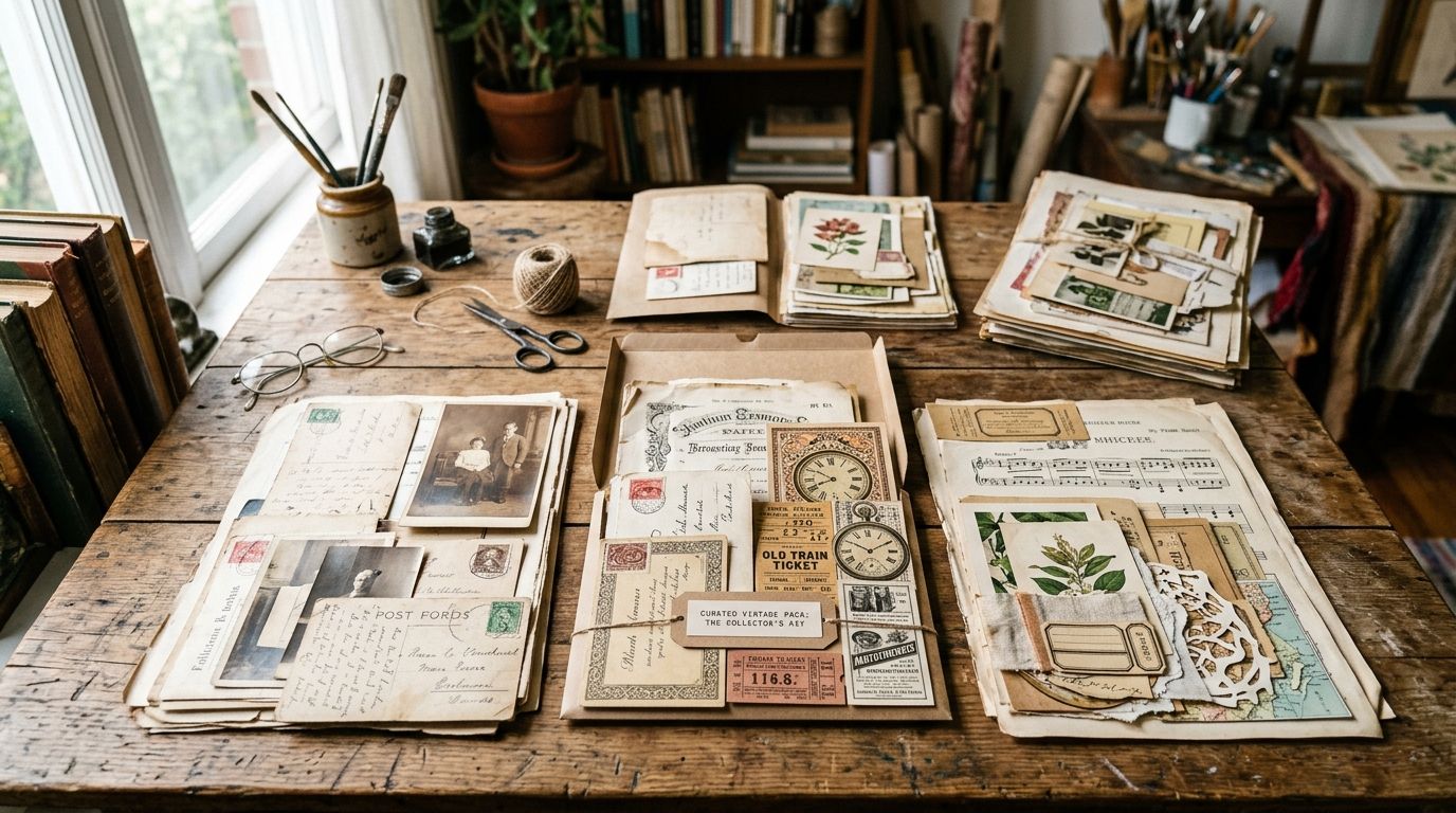 Best vintage ephemera packs for mixed media art in 2026