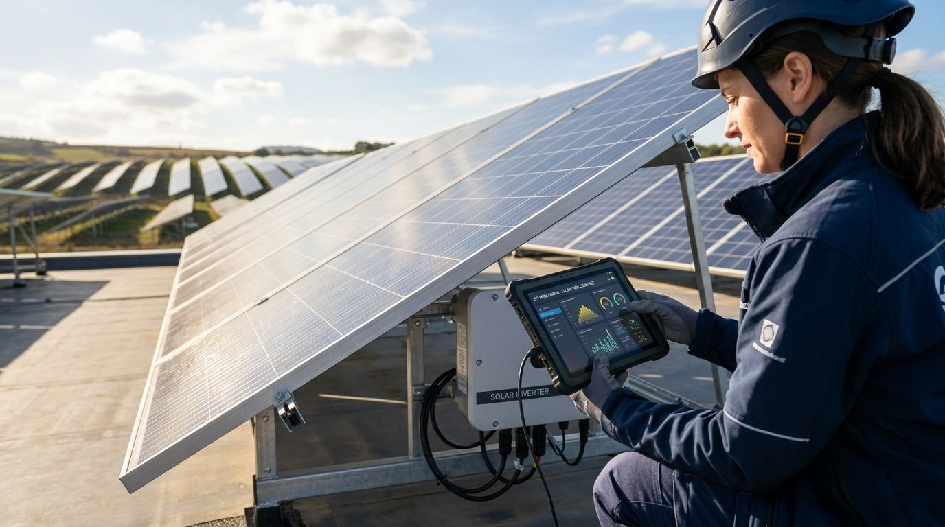 IoT monitoring for solar inverter and panel performance