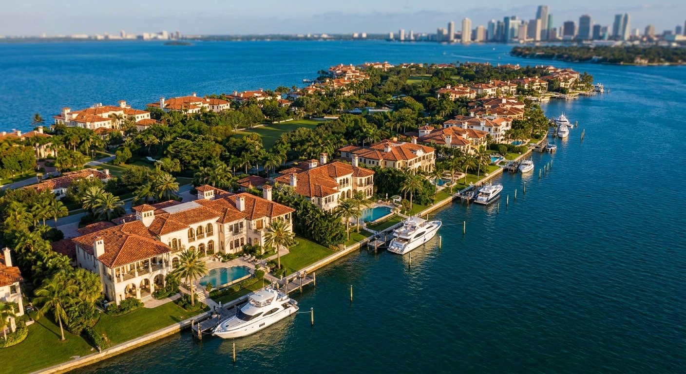 Best private island estates on Fisher Island