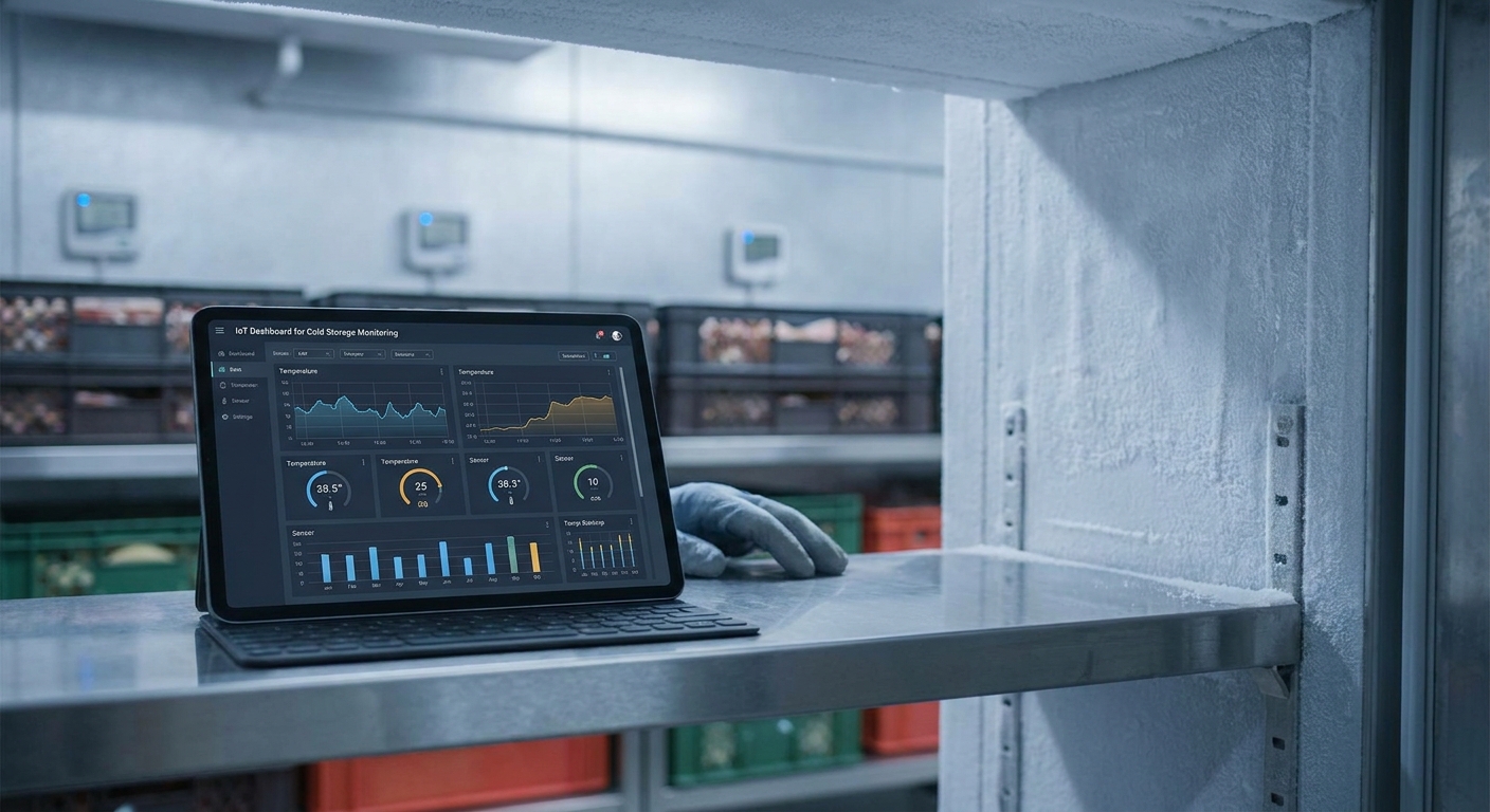 IoT dashboards for cold storage temperature monitoring