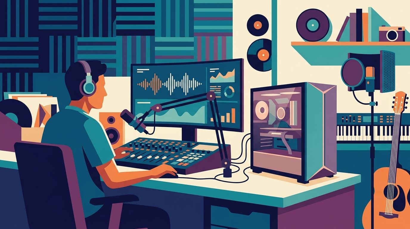 Gaming PCs for podcasters and music producers: complete 2026 guide