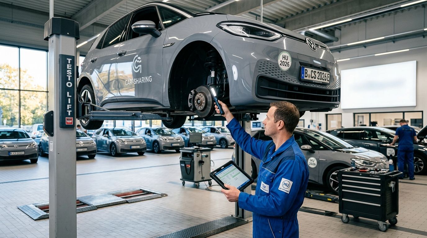 Hauptuntersuchung für Car-Sharing-Flotten: der komplette Leitfaden 2026