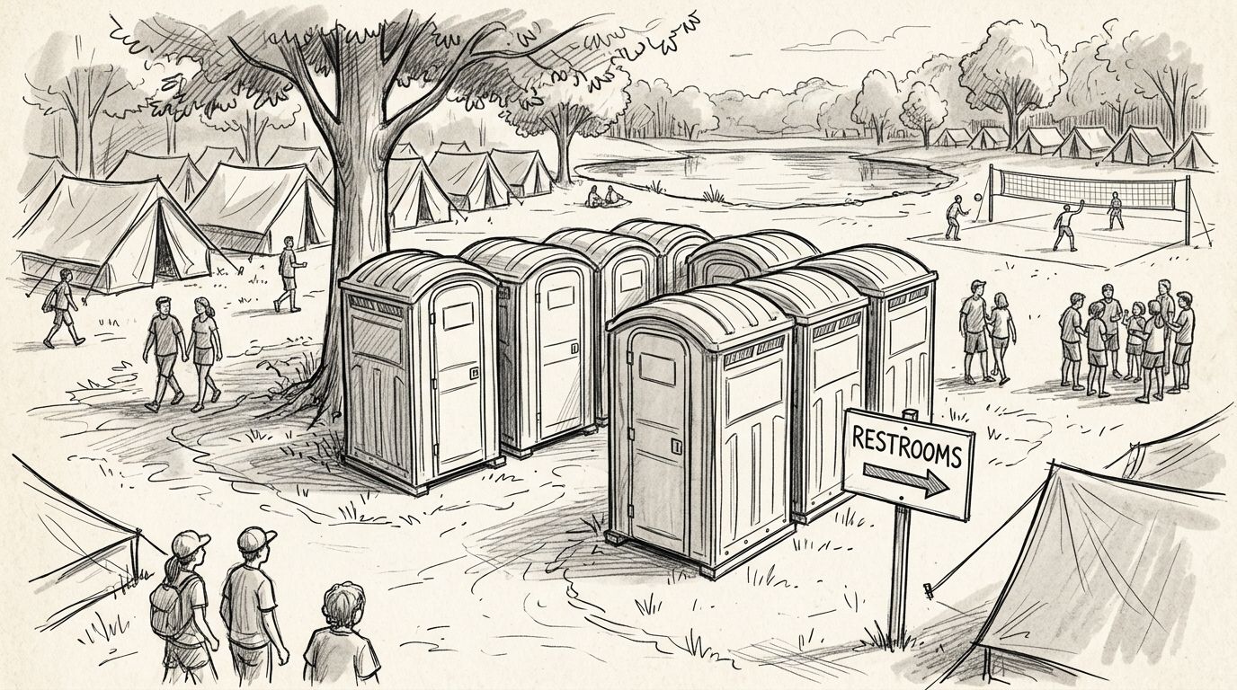Portable toilet rental for summer camps: complete 2026 guide