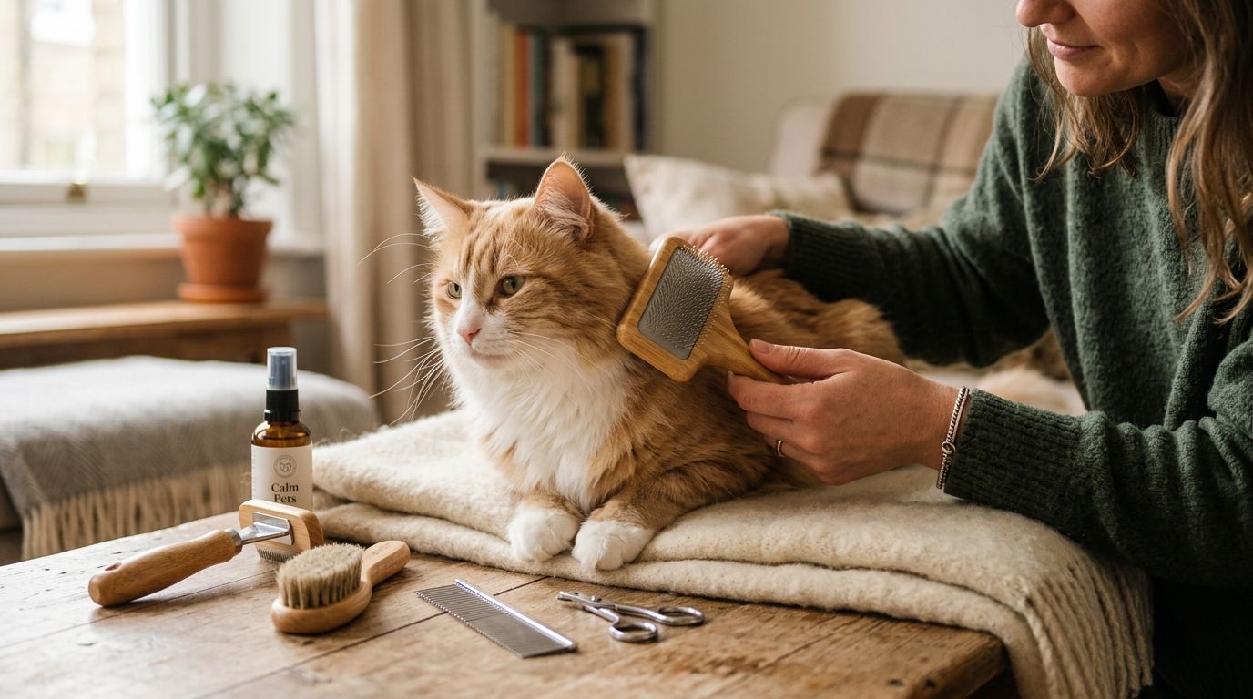 Best cat grooming tools for anxious cats 2026
