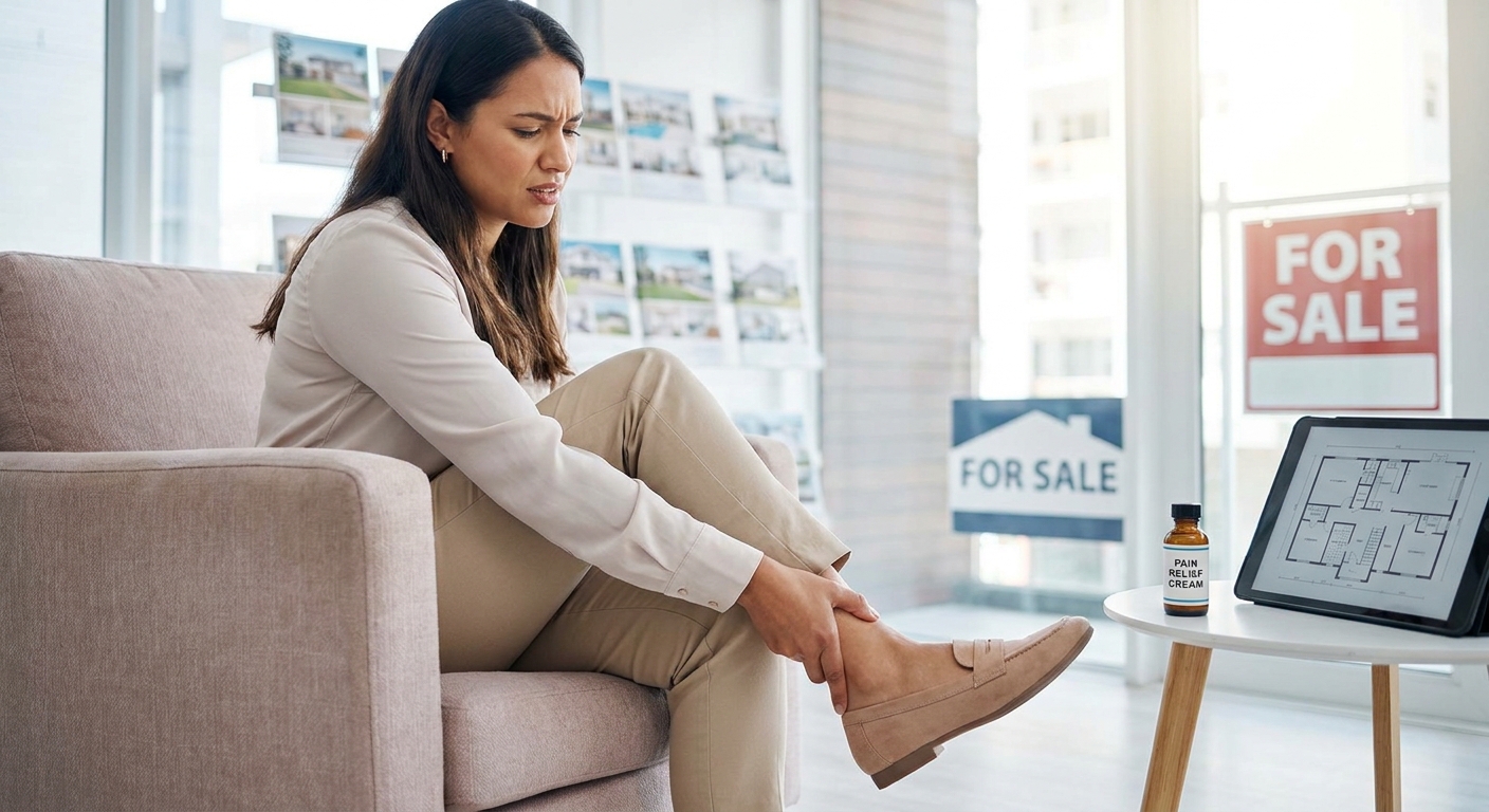 Pain management for real estate agents on their feet all day