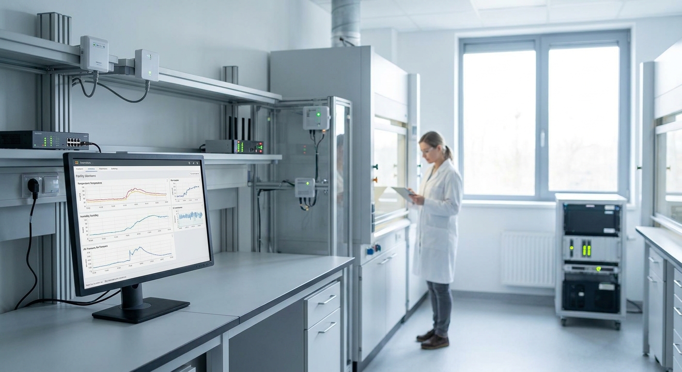Facility monitoring system for research laboratories