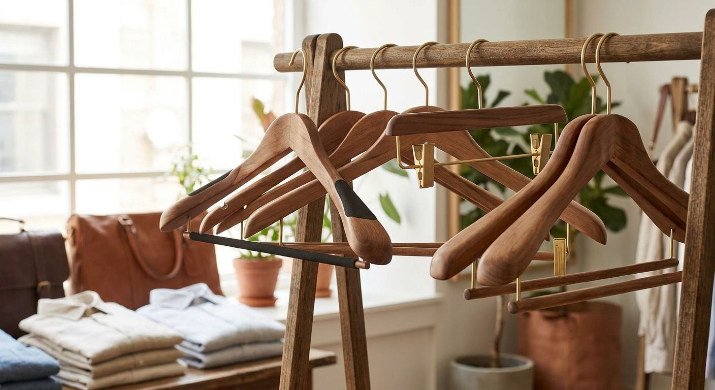 Best wooden clothes hangers for boutiques
