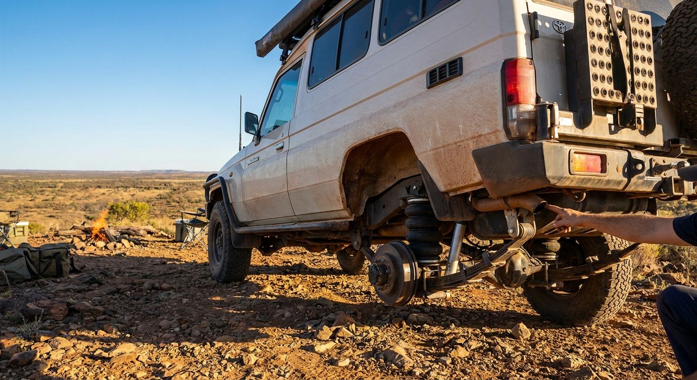Airbag suspension for Toyota LandCruiser 70 Series Troopy