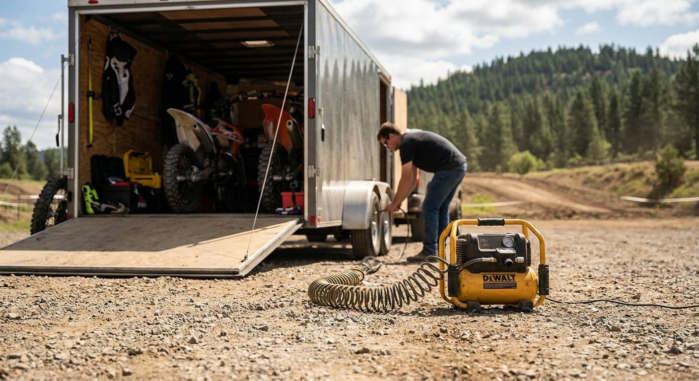 Best air compressor for motocross and dirt bike trailers