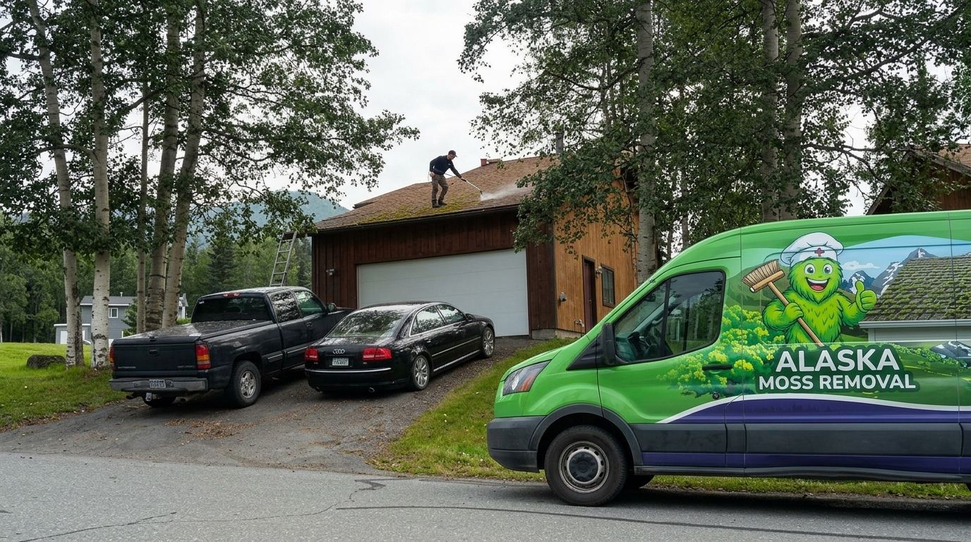 Eco-friendly moss removal for Alaska homes
