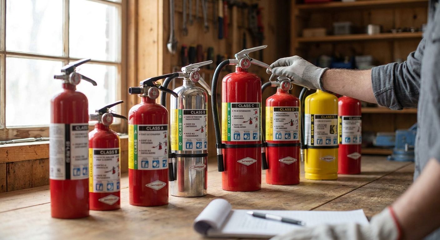 Portable fire extinguishers ranked by class 2026