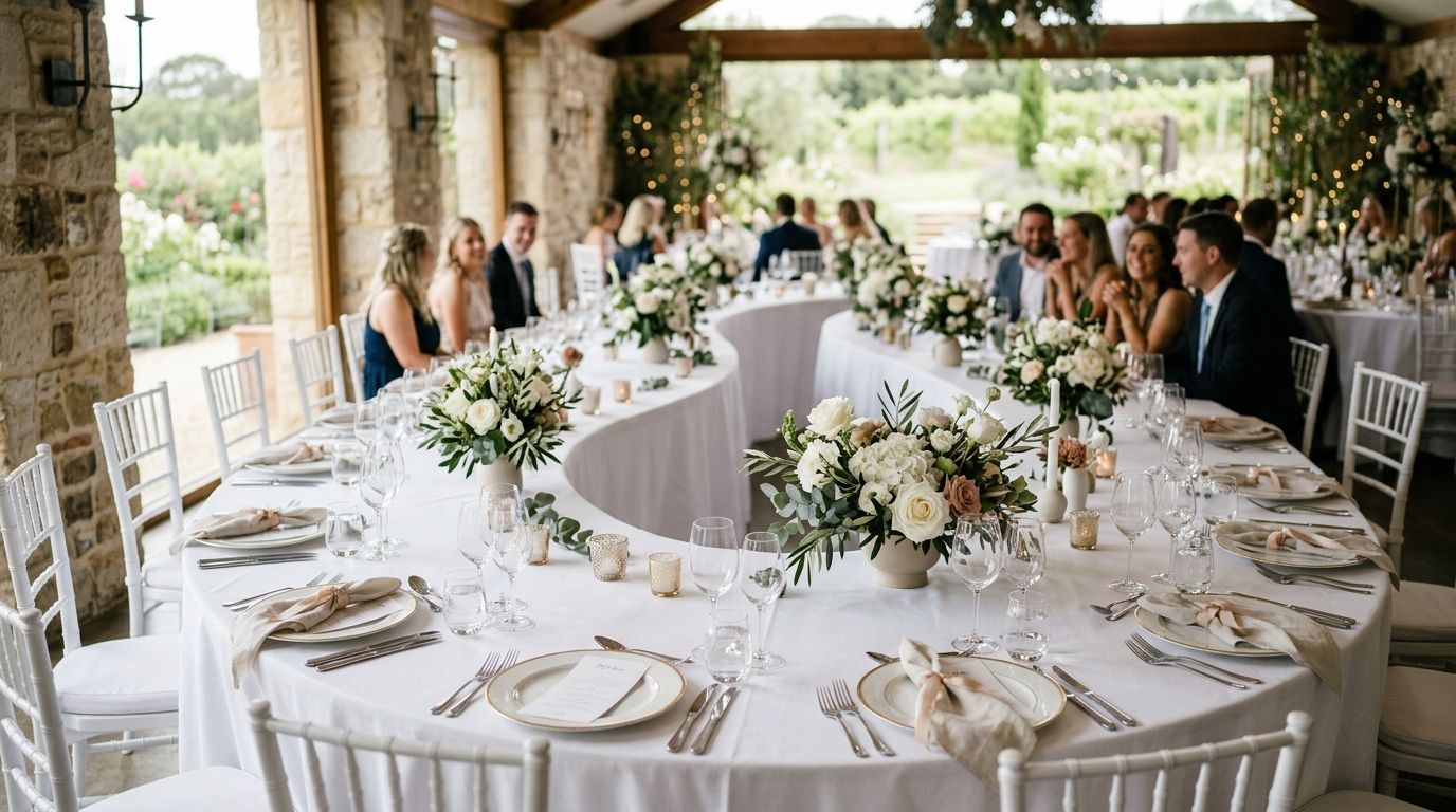 Best Serpentine Table Rentals για Γάμους 2026