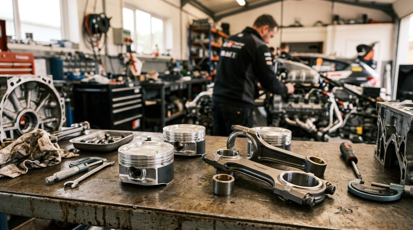 Forged pistons and conrods for race teams: complete 2026 guide