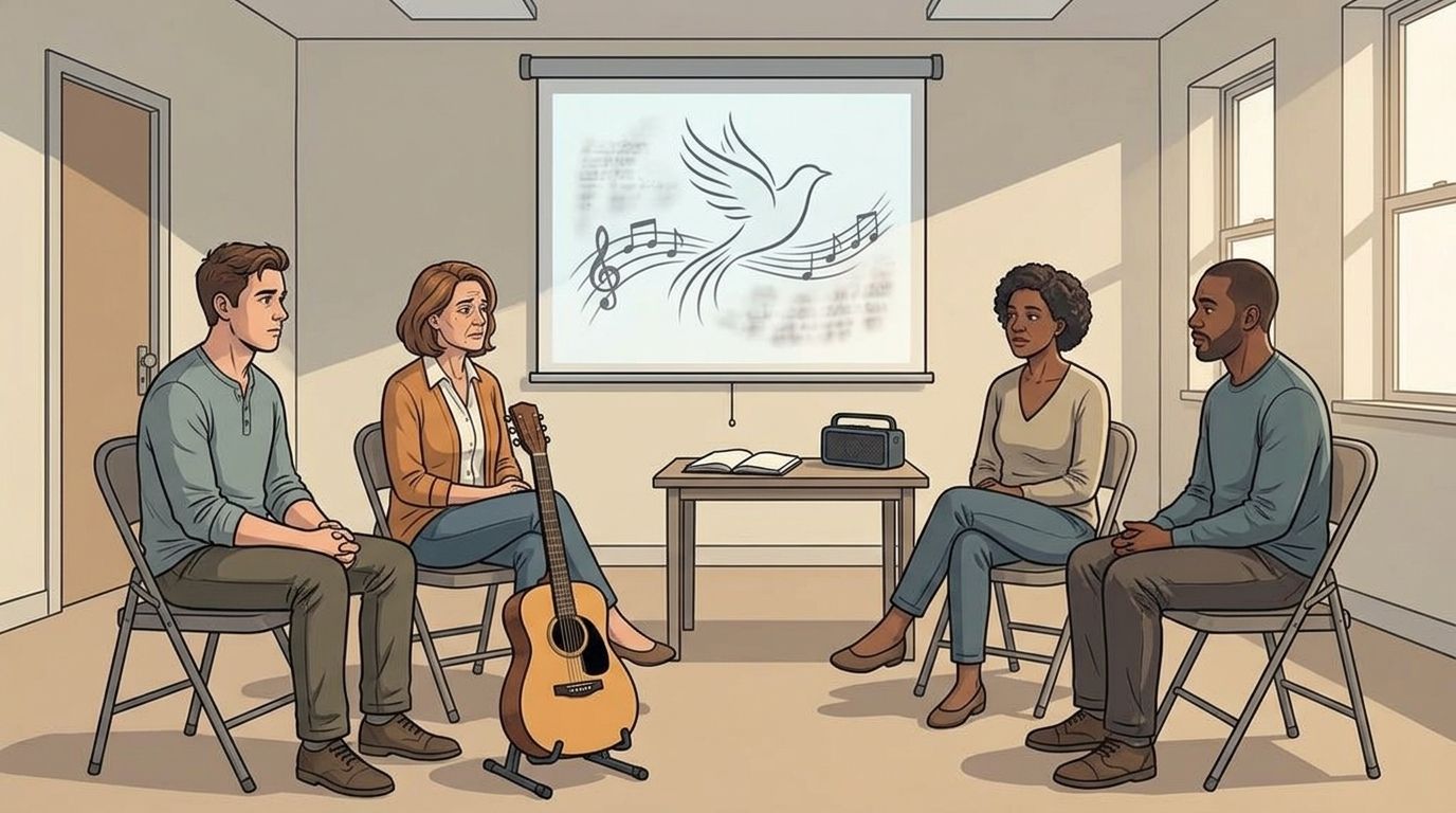 Custom memorial song for a grief support group session
