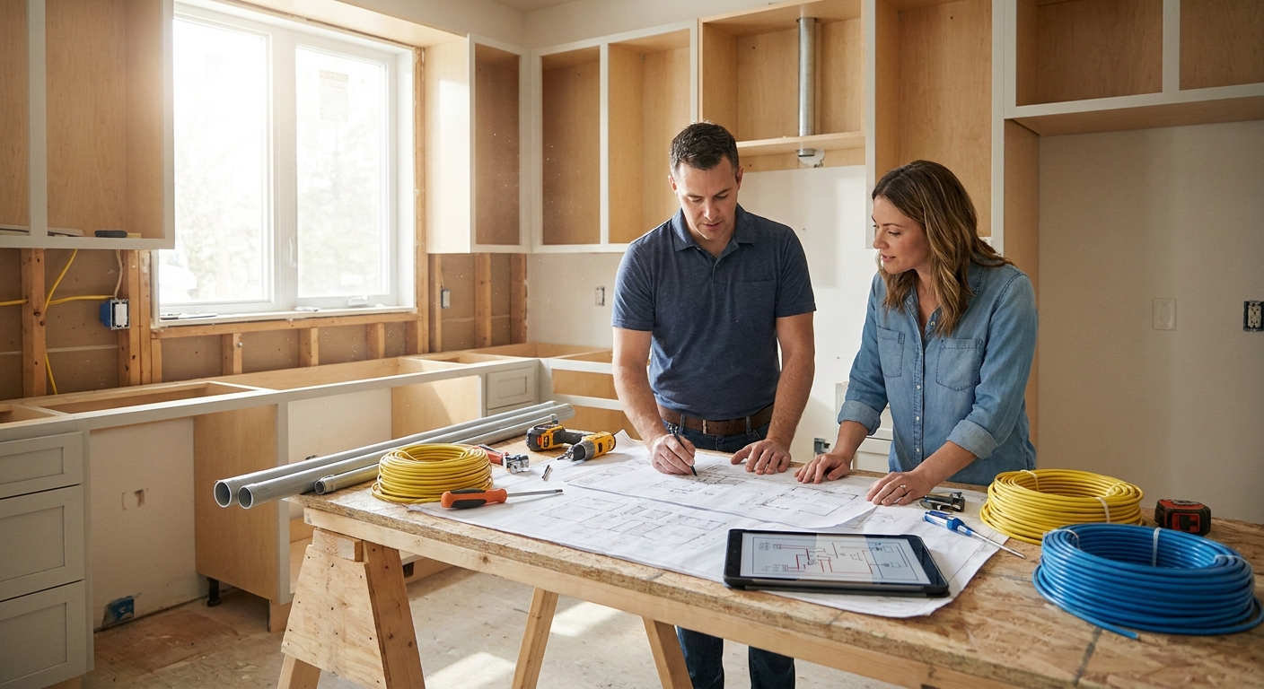 Sådan planlægger du elarbejde ved køkkenrenovering