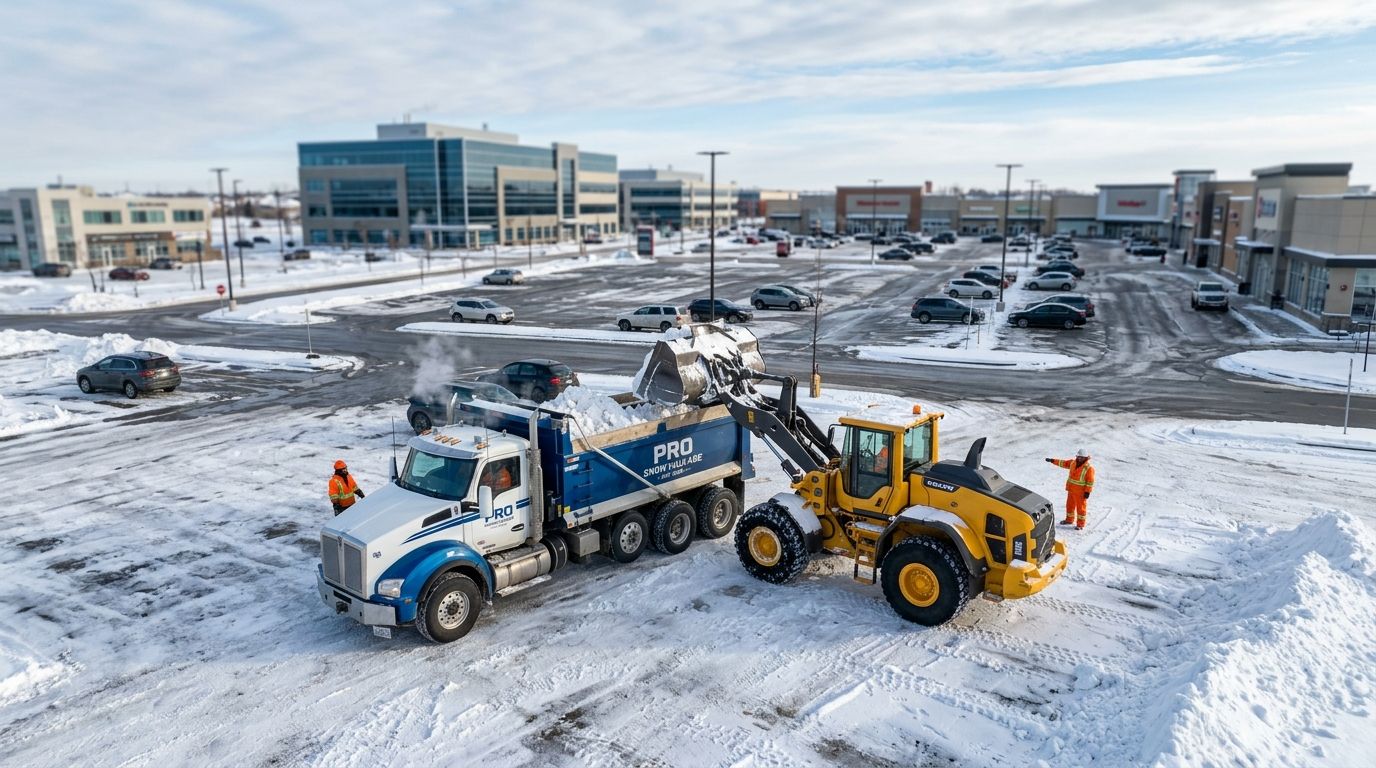 Best snow hauling companies for commercial parking lots 2026
