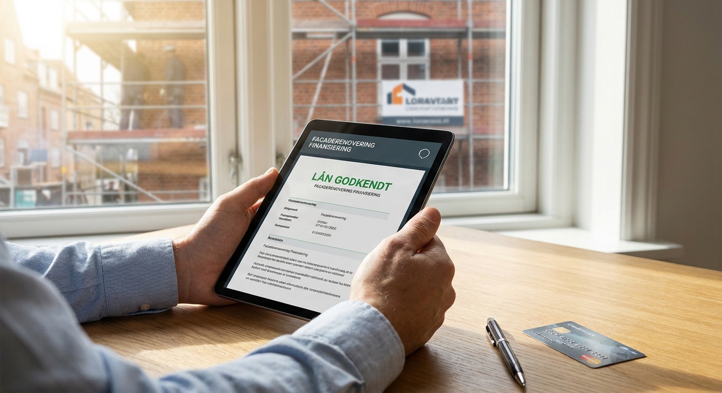 Sådan finansierer du en facaderenovering med banklån eller kredit
