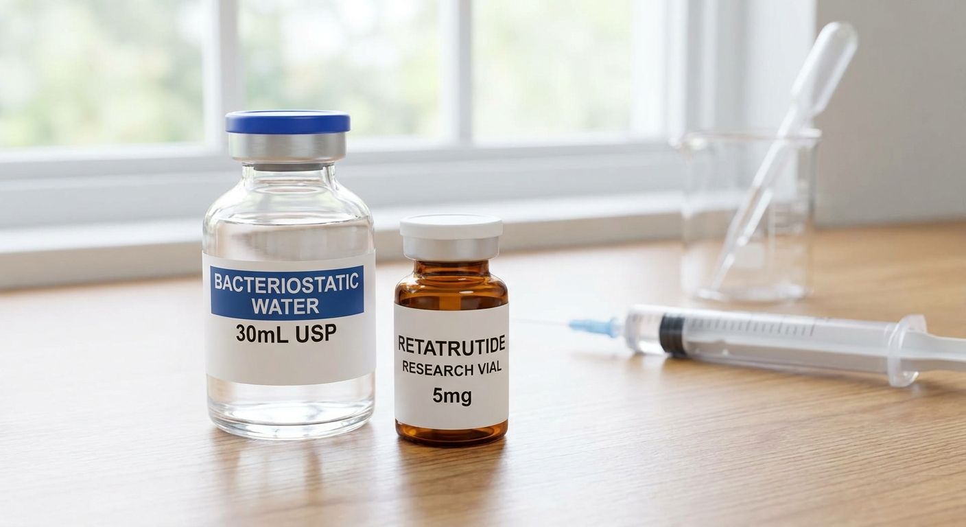 Bacteriostatic water for retatrutide research vials
