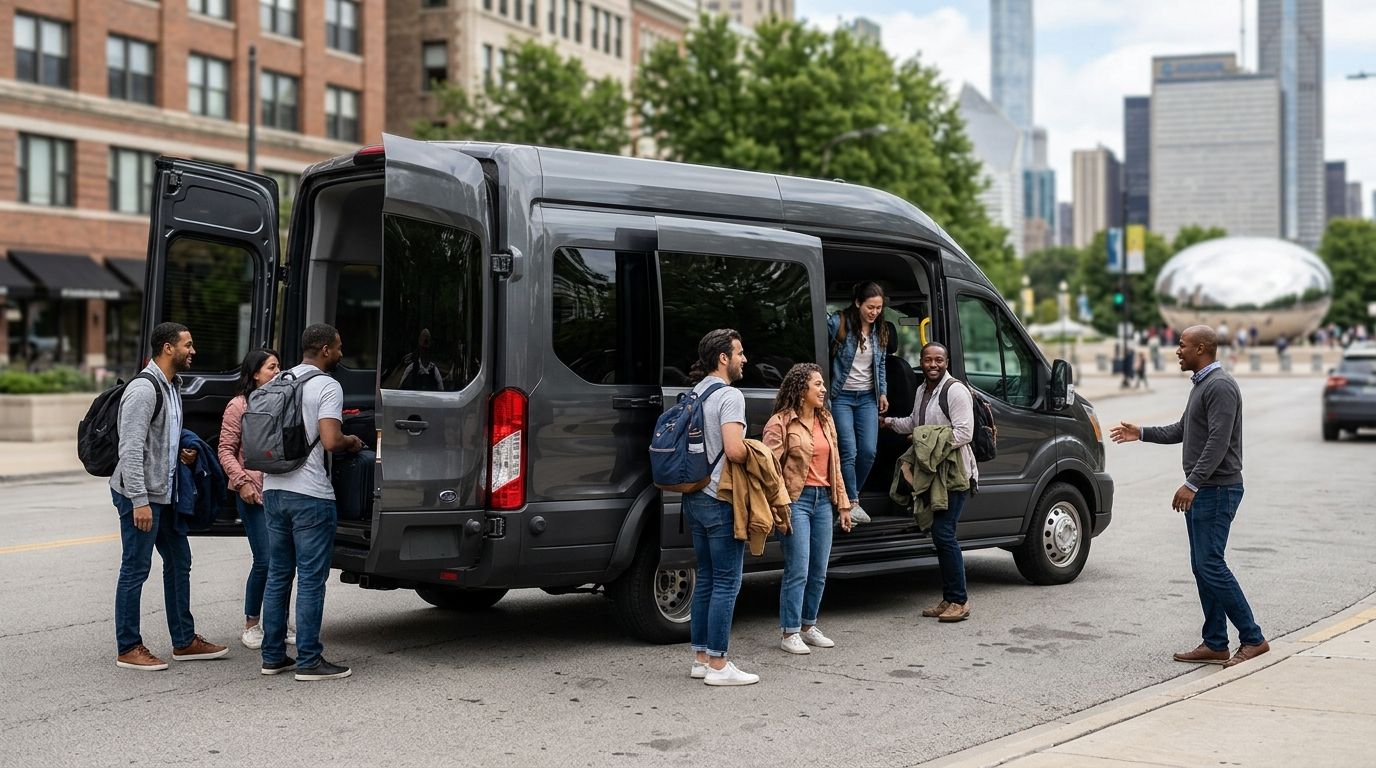 Best sprinter van rentals for large groups in Chicago 2026