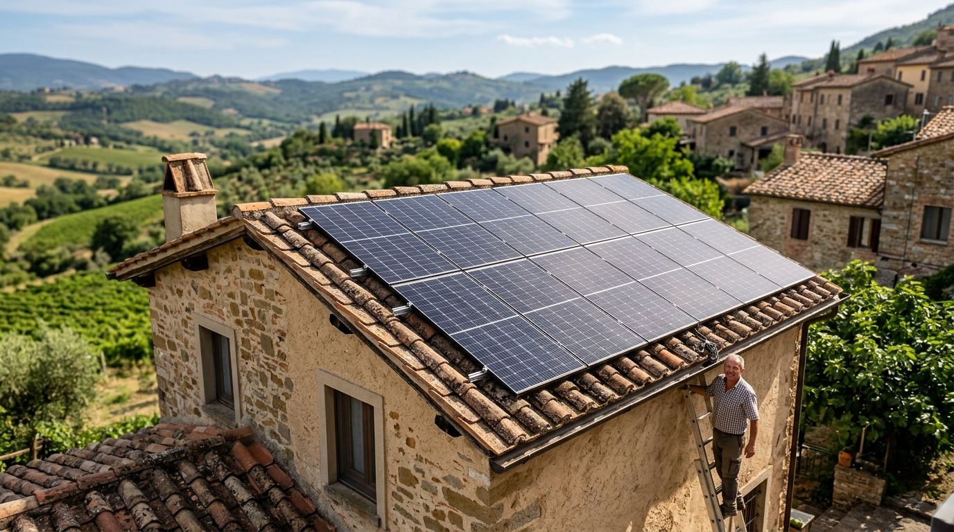Migliori pannelli fotovoltaici per tetti piccoli