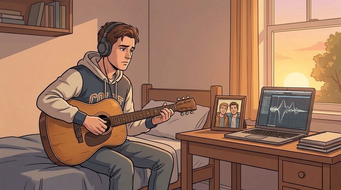 Custom memorial song for a college roommate