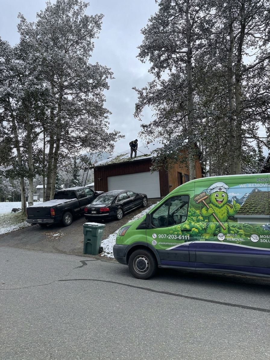 How to schedule roof cleaning around Alaska winters