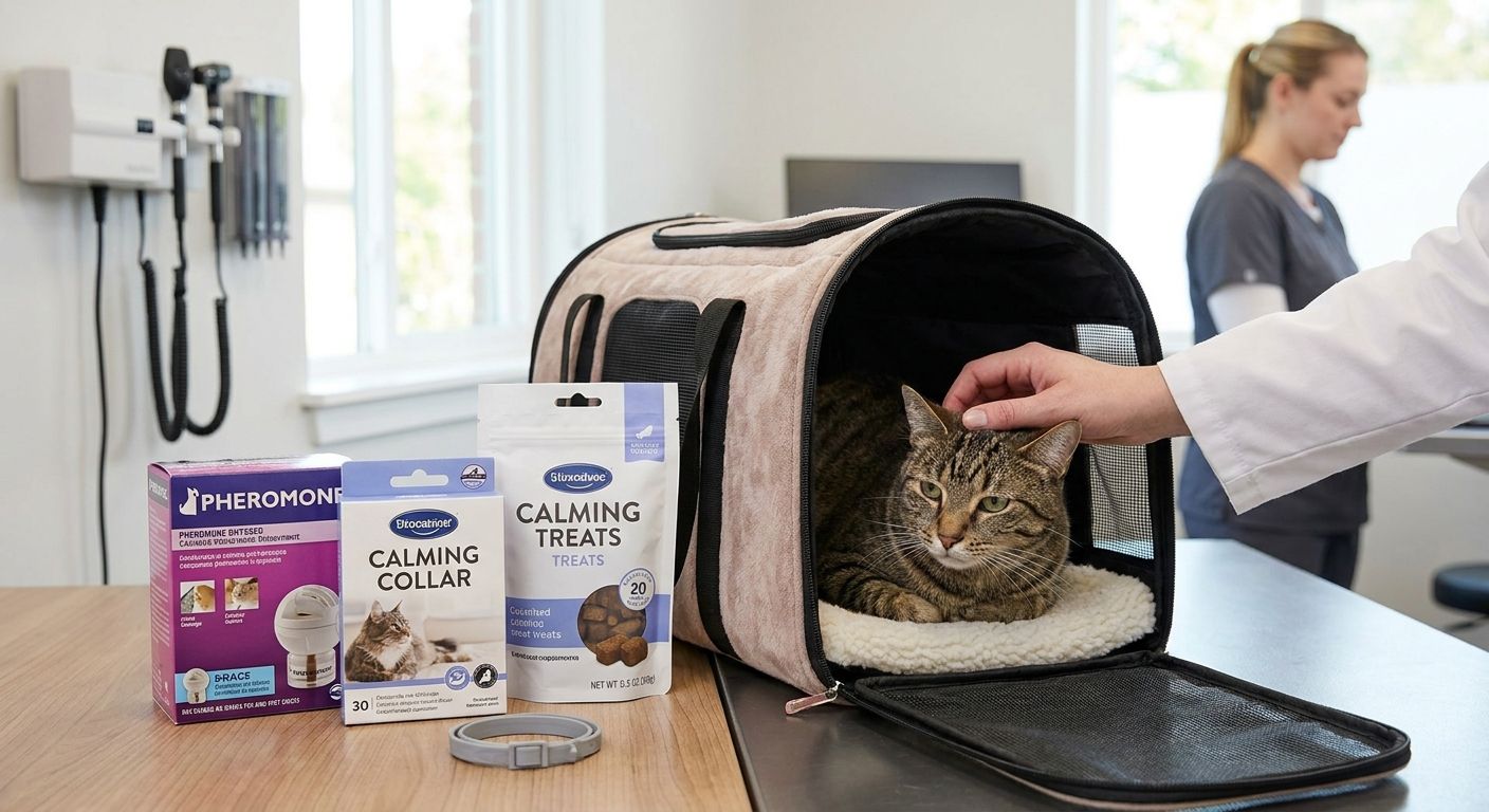 Best anti-anxiety products for cats during vet visits 2026