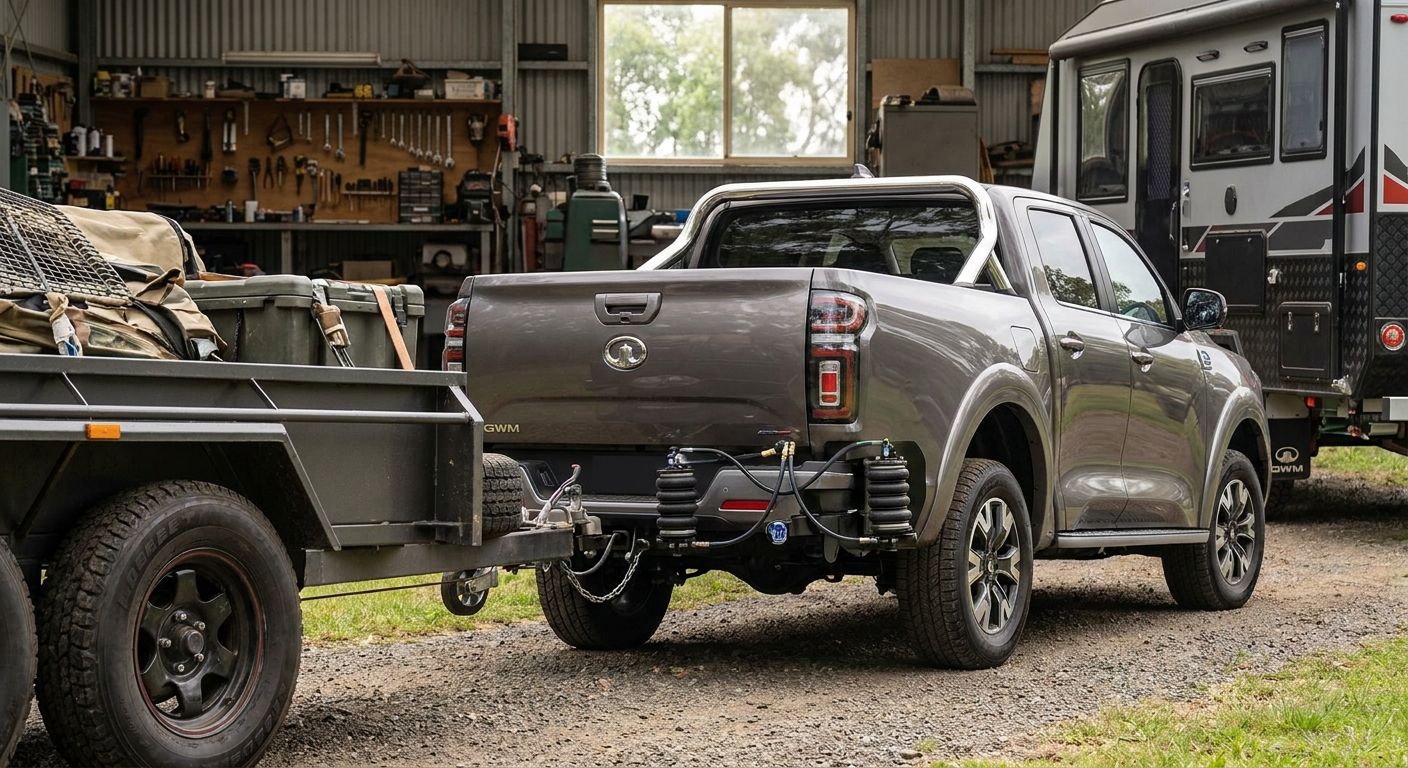 Airbag suspension for GWM Cannon: towing and load support