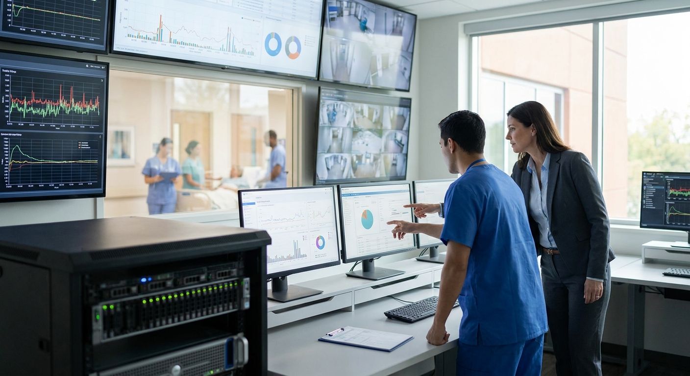 Facility monitoring system for hospitals and healthcare facilities