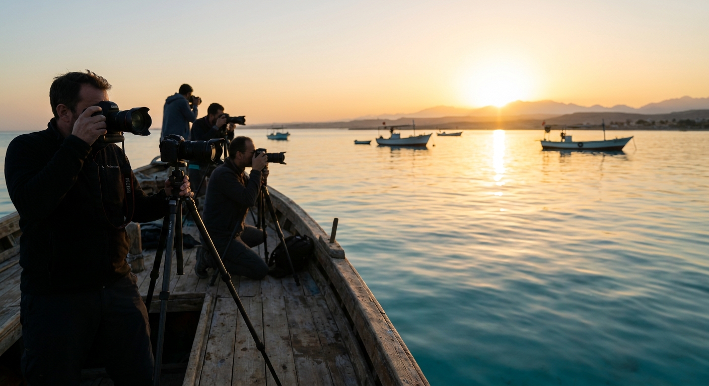 Sunrise boat trips for photographers in Hurghada