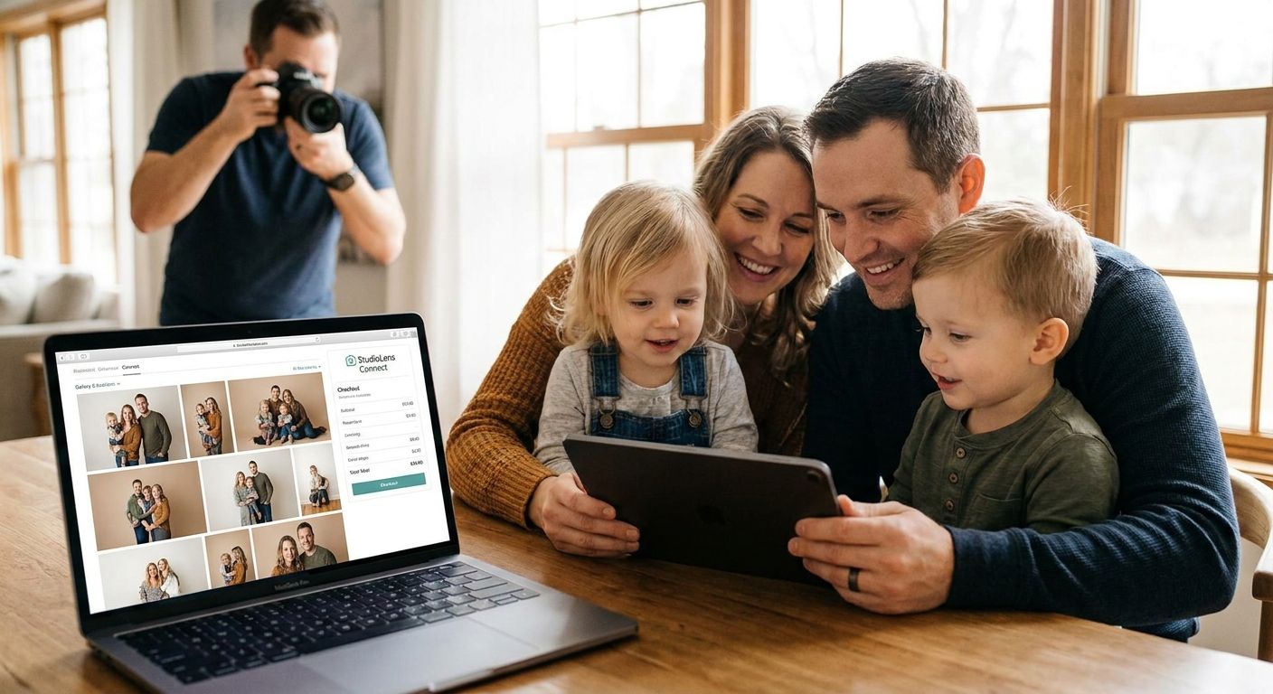 Photo selling platform for family portrait studios