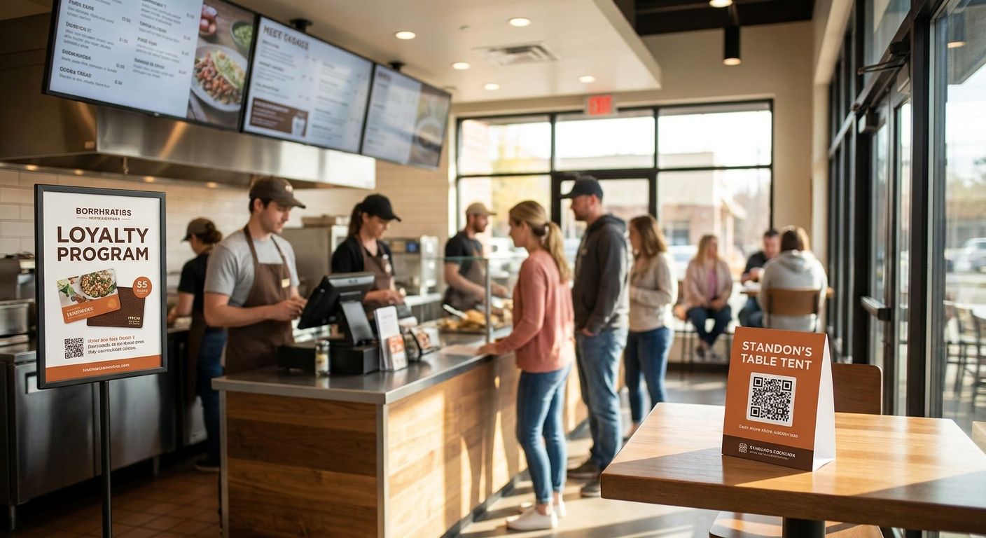In-store marketing solutions for fast casual restaurants